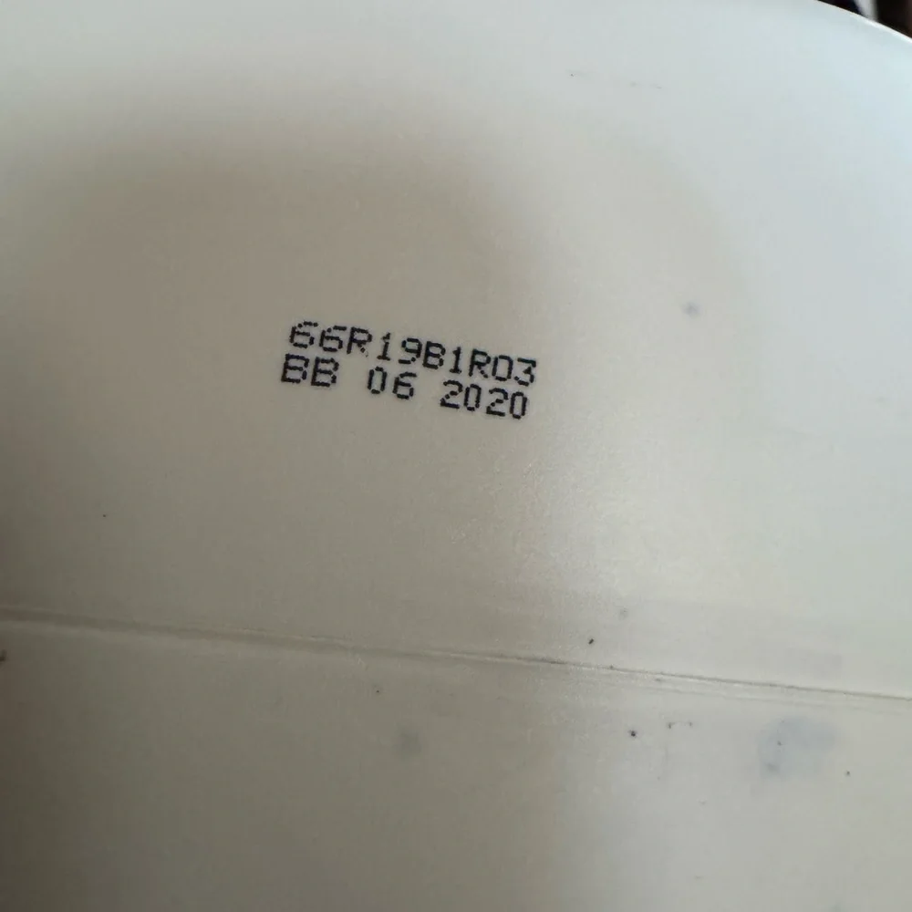 White‎ Skull Plastic Blow Mold Cookie Jar